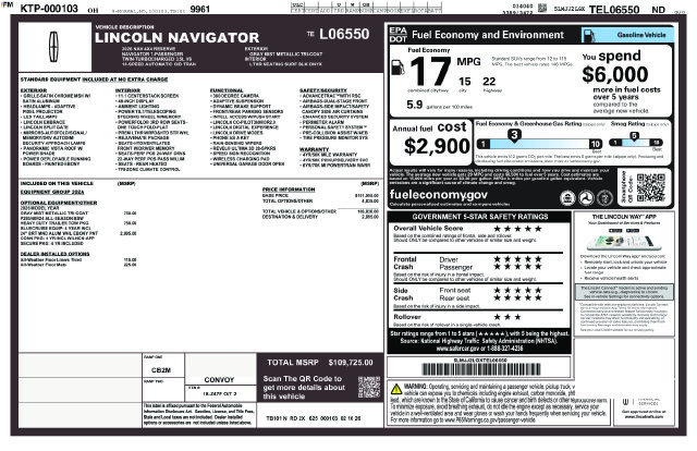 New 2026 Lincoln Navigator Reserve AWD/4WD image 28