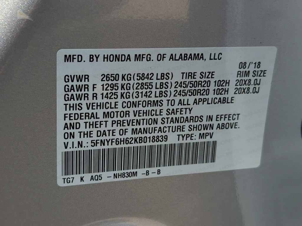 Used 2019 Honda Pilot Touring image 40
