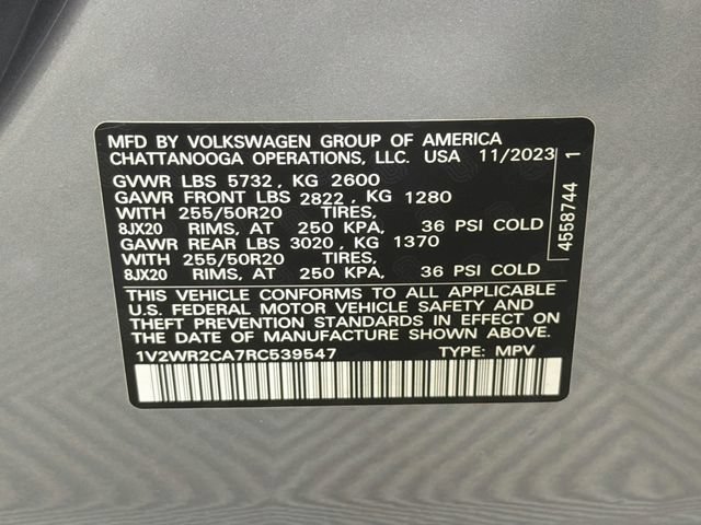 Used 2024 Volkswagen Atlas SE FWD image 32
