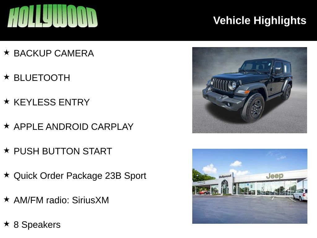 Certified 2025 Jeep Wrangler Sport AWD/4WD image 3