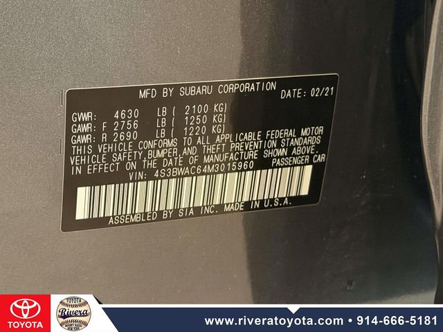 Used 2021 Subaru Legacy Premium image 24