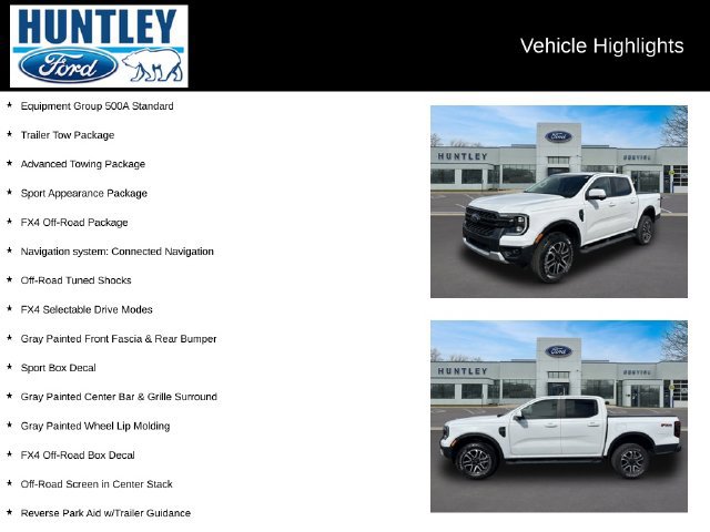 Used 2024 Ford Ranger Lariat w/ FX4 Off-Road Package AWD/4WD image 2