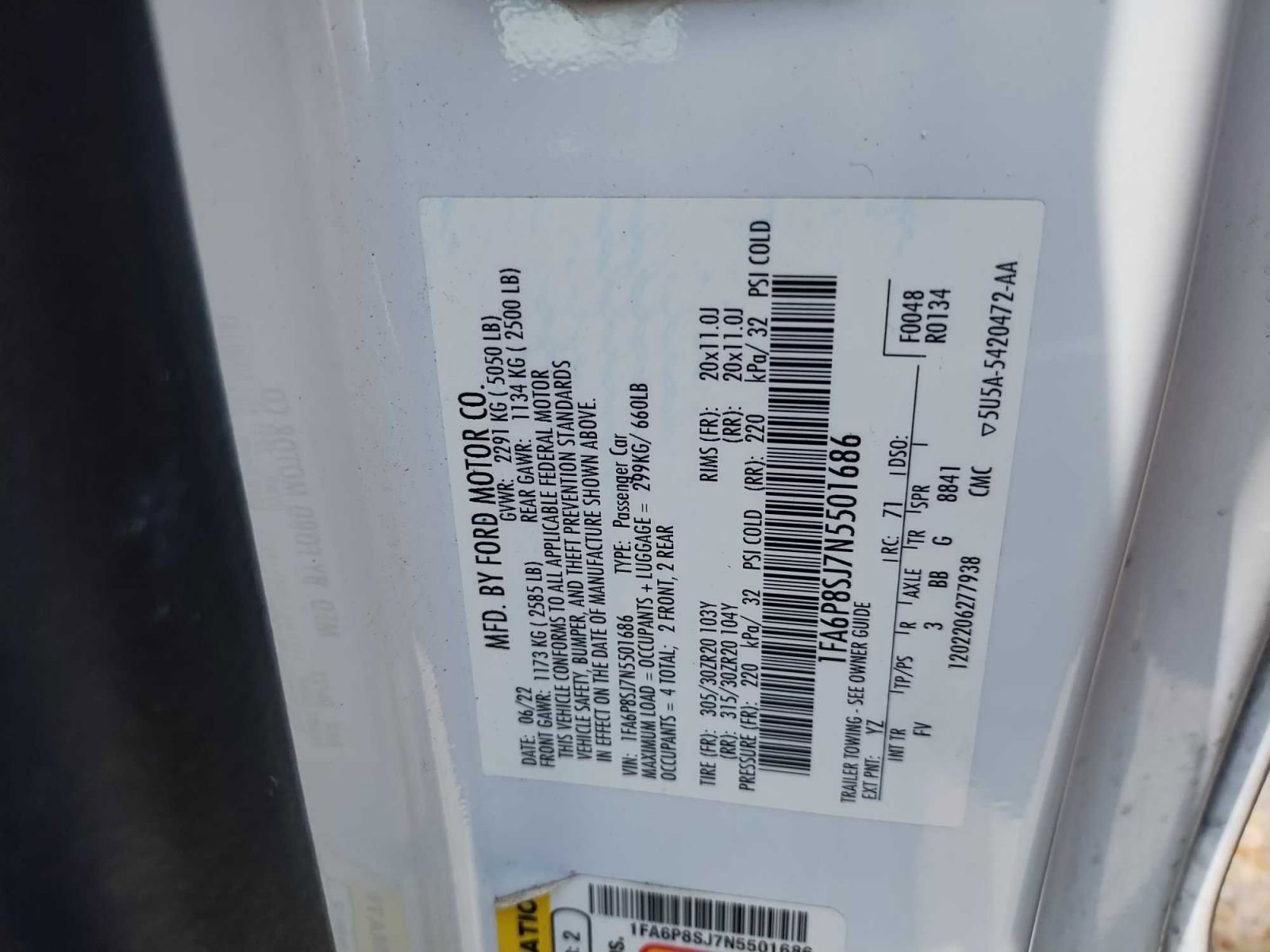 Used 2022 Ford Mustang Shelby GT500 w/ Technology Package image 10