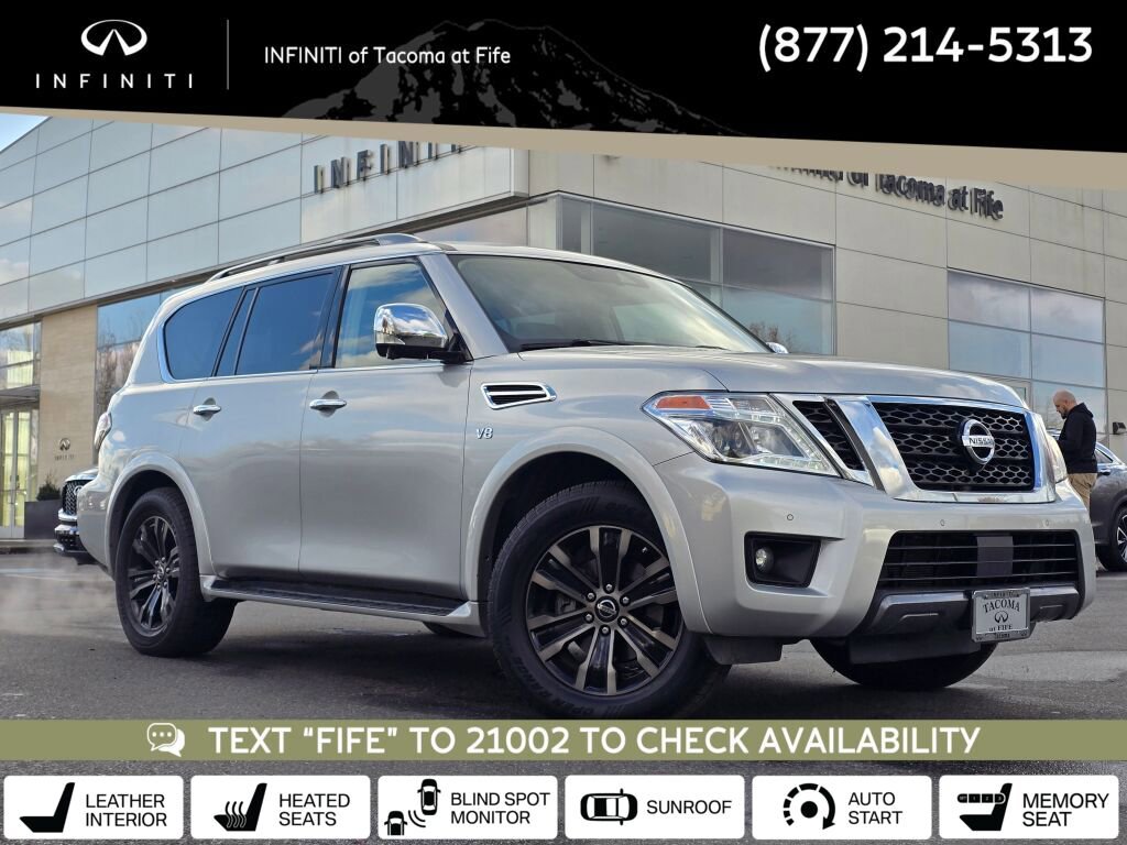 Used 2019 Nissan Armada Platinum w/ Captain's Chairs Package image 1