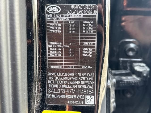 Used 2021 Land Rover Range Rover Evoque SE image 24