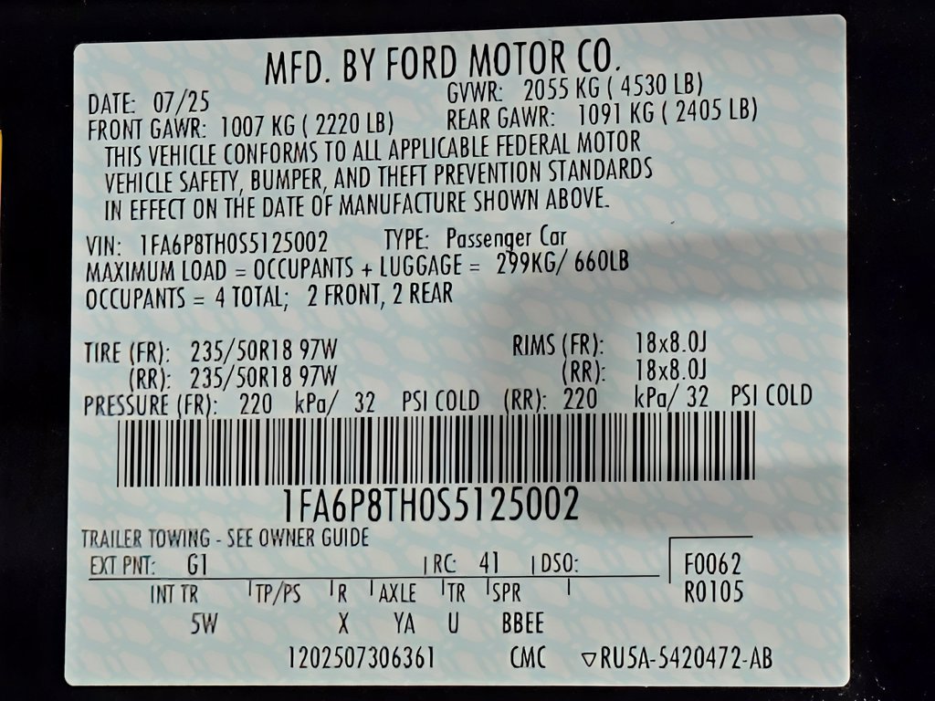 Used 2025 Ford Mustang Premium RWD image 73