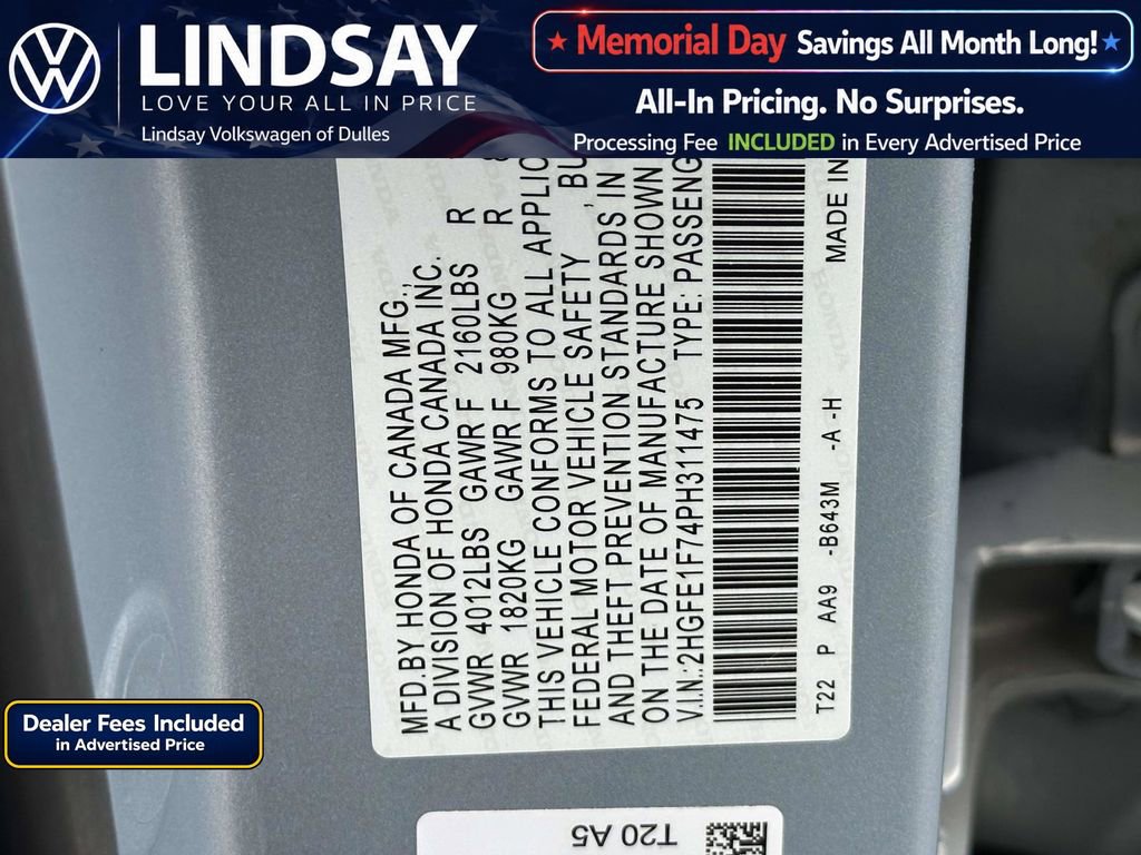 Used 2023 Honda Civic EX image 26