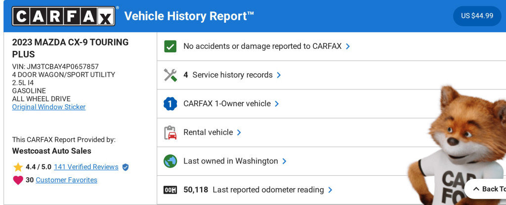 Used 2023 MAZDA CX-9 Touring Plus image 4