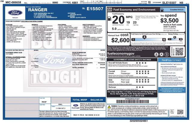 Certified 2025 Ford Ranger XLT AWD/4WD image 9