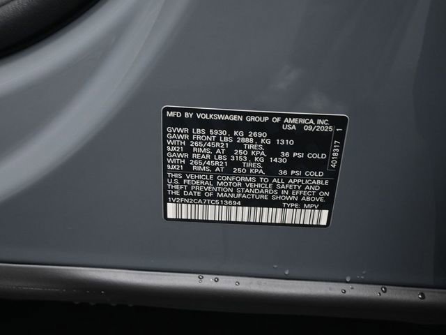 New 2026 Volkswagen Atlas SEL Premium R-Line image 19