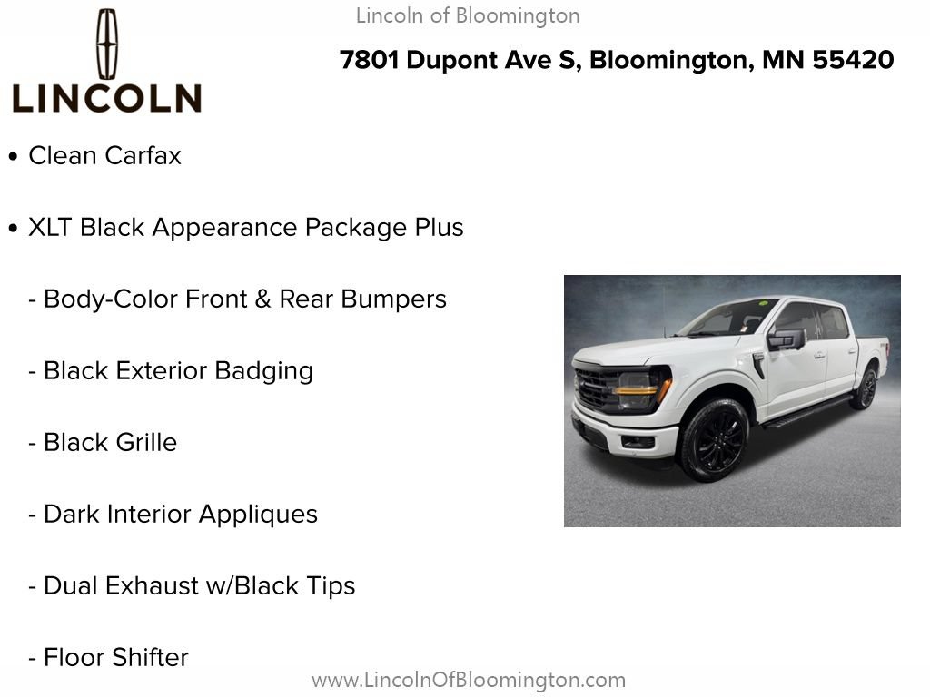 Used 2024 Ford F150 XLT w/ Equipment Group 302A MID AWD/4WD image 5