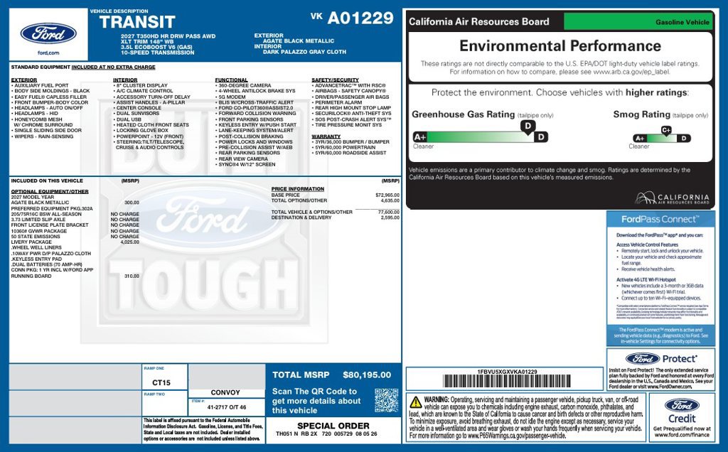 Used 2027 Ford Transit 350 XLT w/ Livery Package AWD/4WD image 2