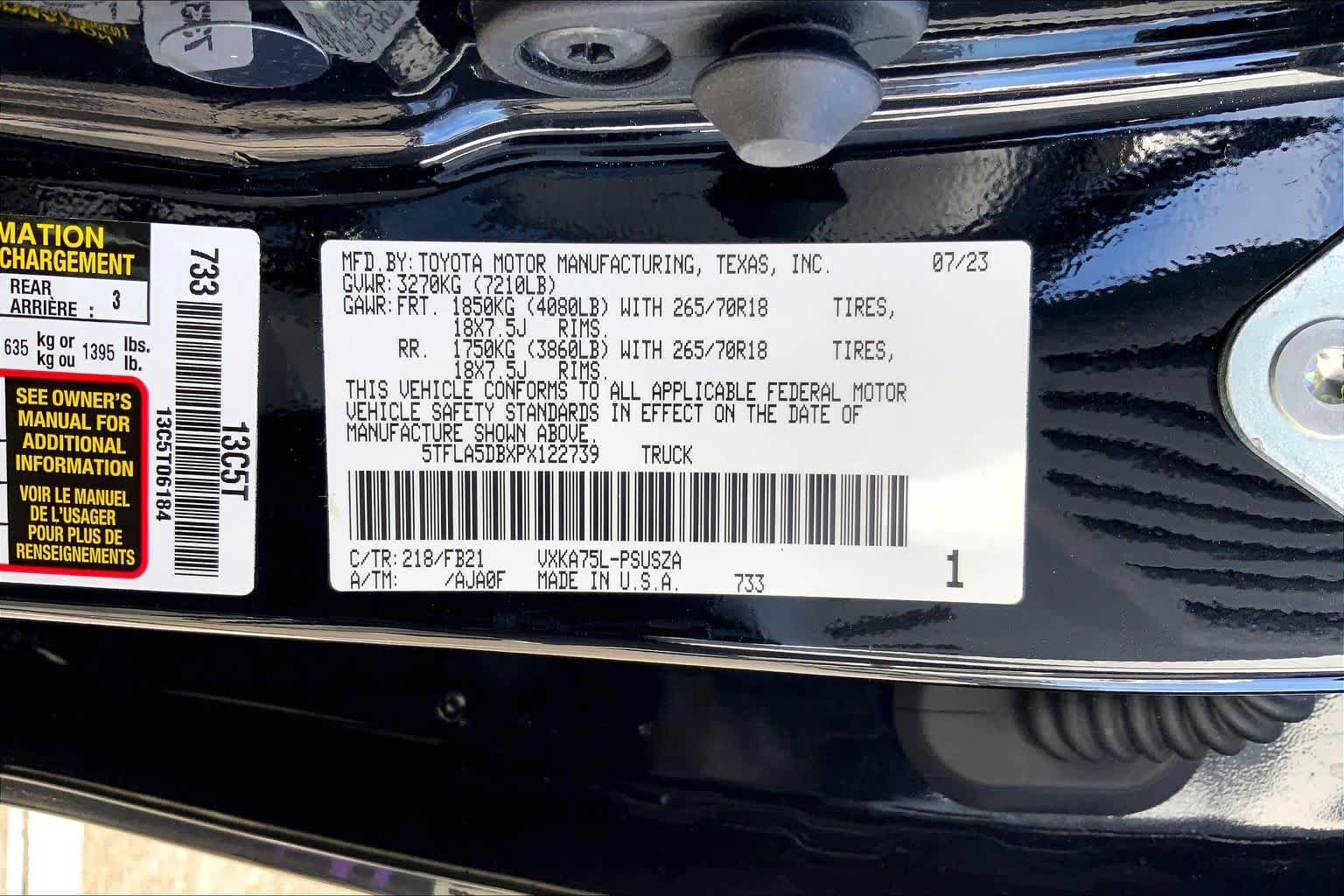 Used 2023 Toyota Tundra SR5 w/ SR5 Convenience Package AWD/4WD image 64