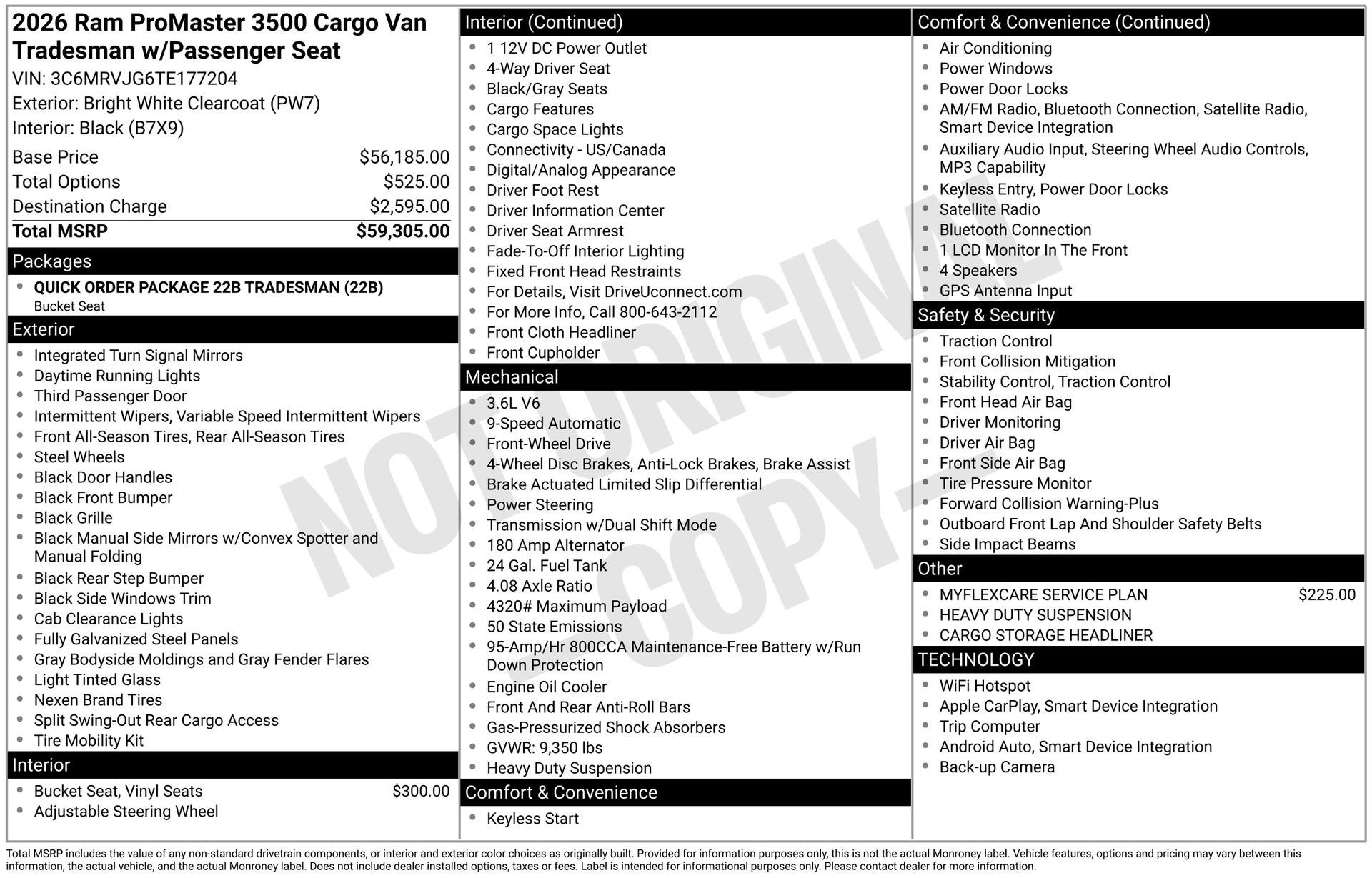 New 2026 RAM ProMaster 3500 FWD image 39
