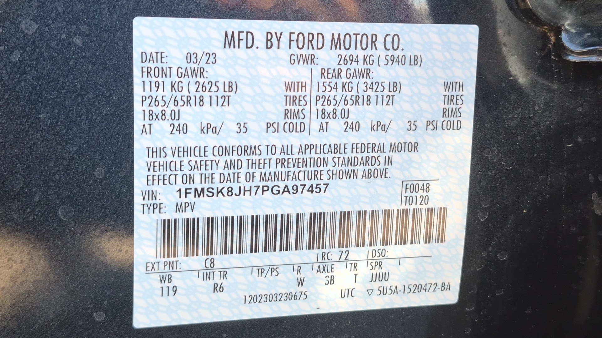 Used 2023 Ford Explorer Timberline w/ Timberline Technology Package AWD/4WD image 33