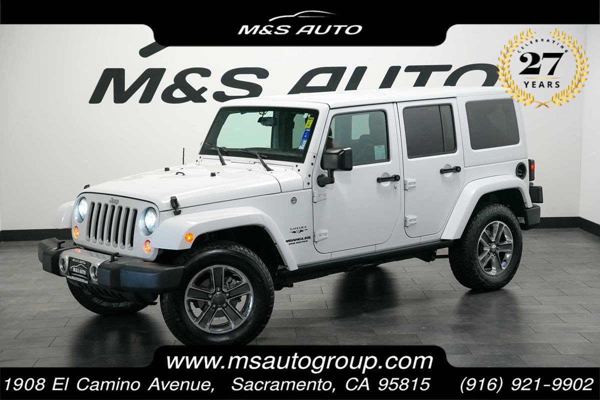 Used 2017 Jeep Wrangler Unlimited Sahara w/ Connectivity Group AWD/4WD image 1