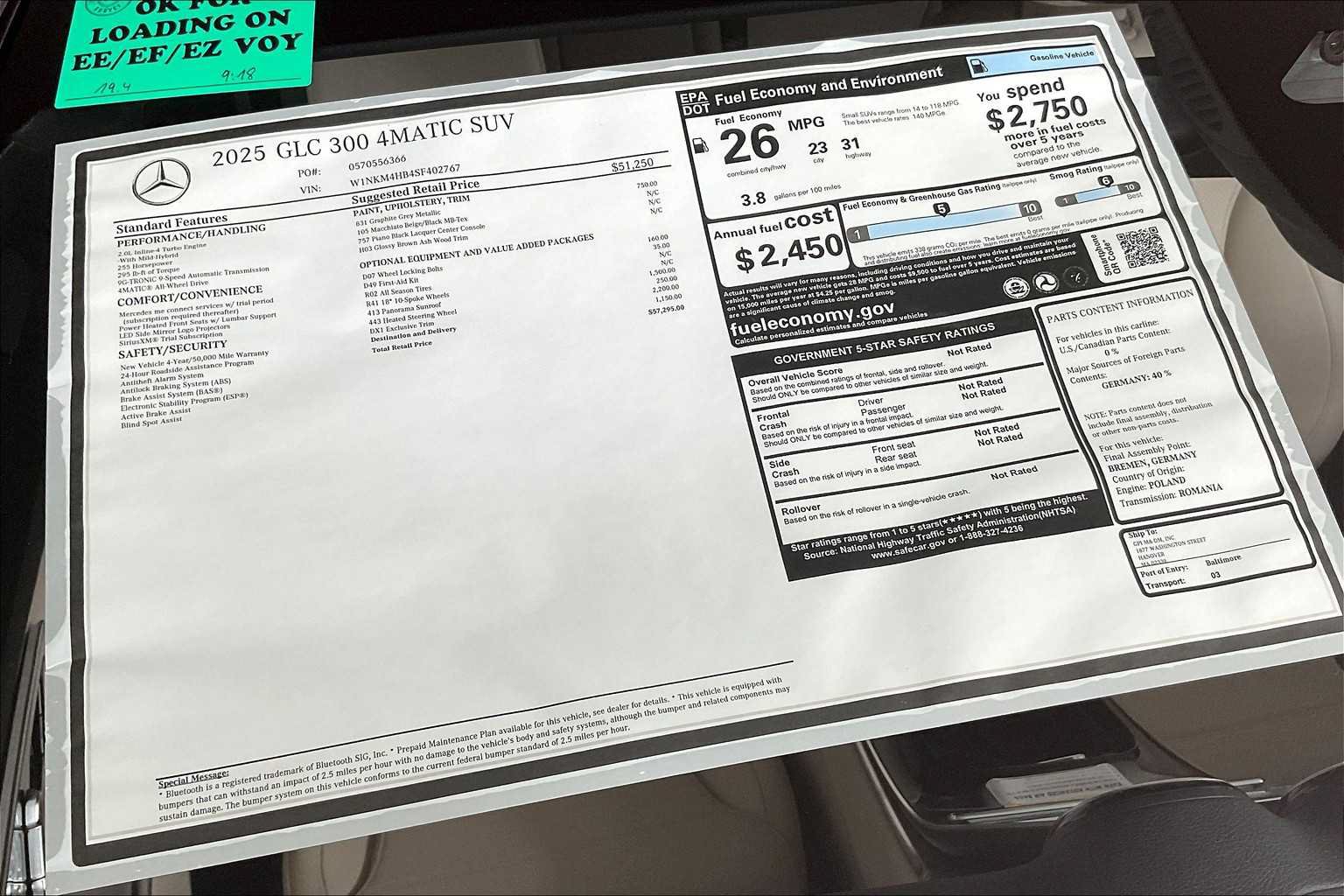 New 2025 Mercedes-Benz GLC 300 4MATIC image 17