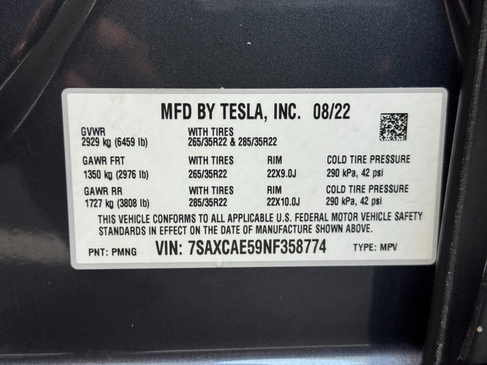 Used 2022 Tesla Model X AWD/4WD image 51