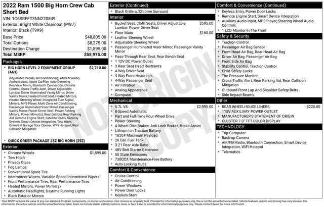 Used 2022 RAM 1500 Big Horn image 5