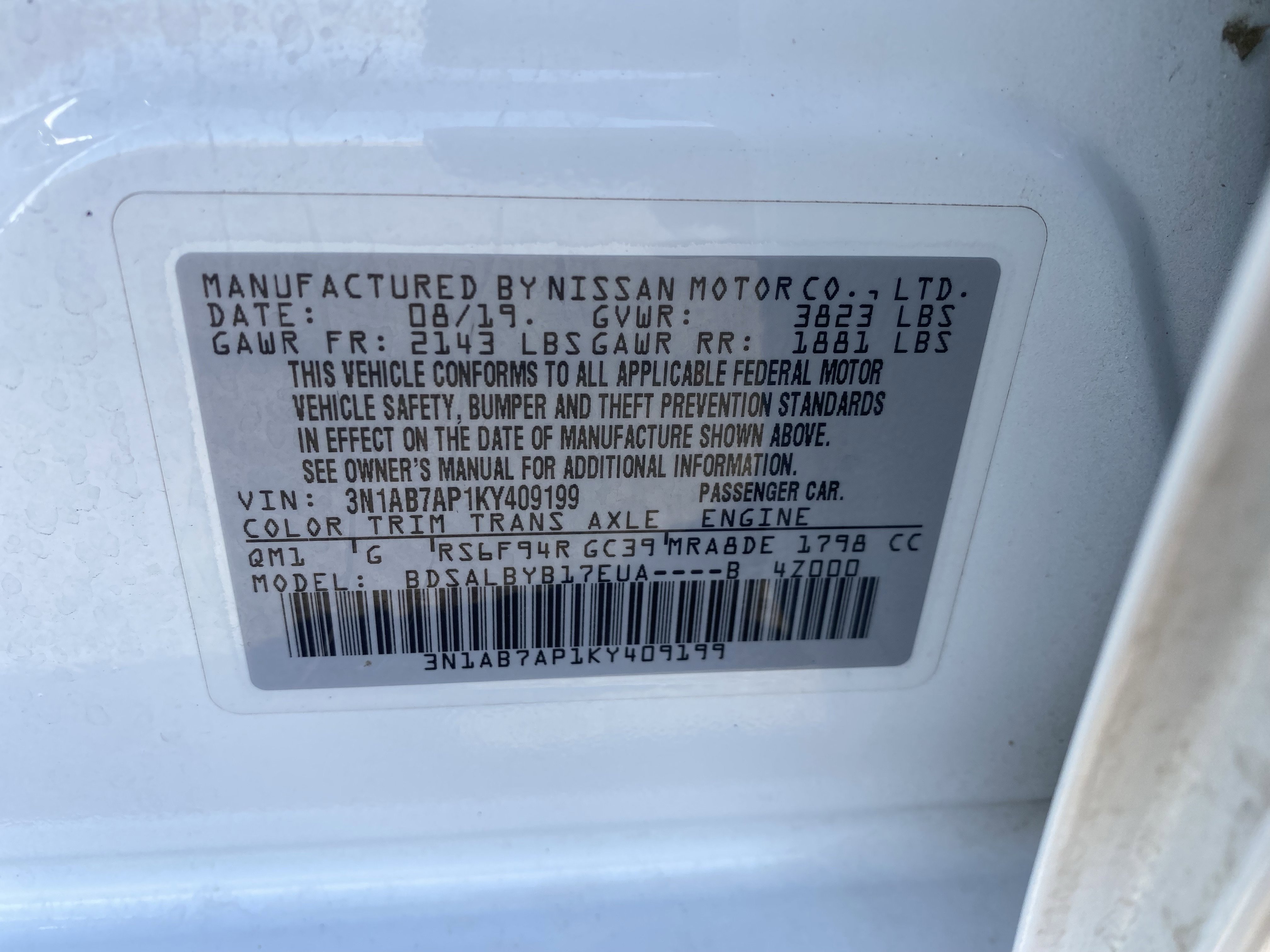 Used 2019 Nissan Sentra S FWD image 31