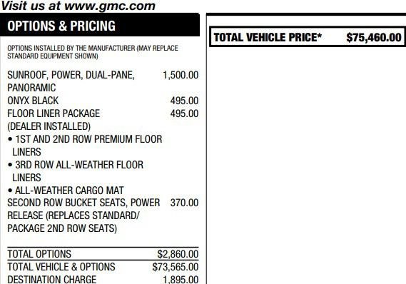 Used 2023 GMC Yukon AT4 w/ LPO, Floor Liner Package AWD/4WD image 2