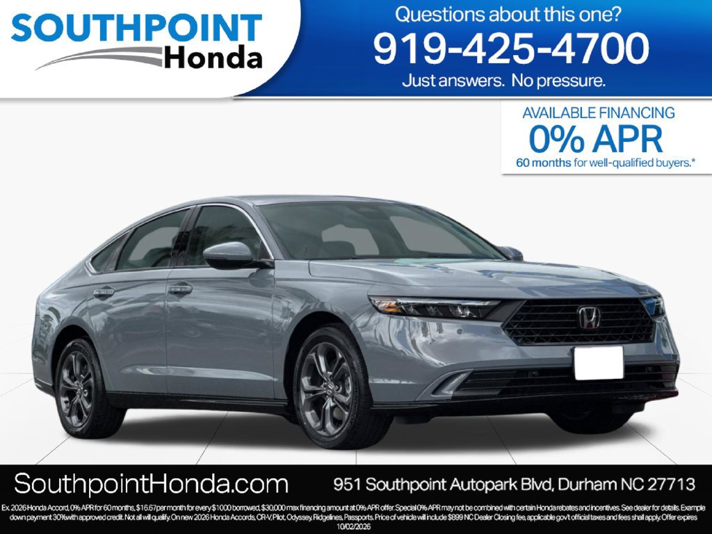 New 2026 Honda Accord EX-L