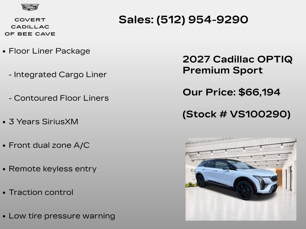 New 2027 Cadillac Optiq Premium Sport w/ LPO, ONYX Package AWD/4WD image 14