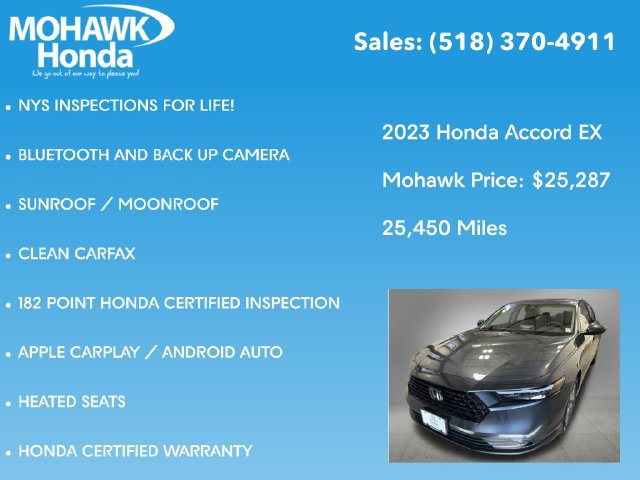Certified 2023 Honda Accord EX image 8