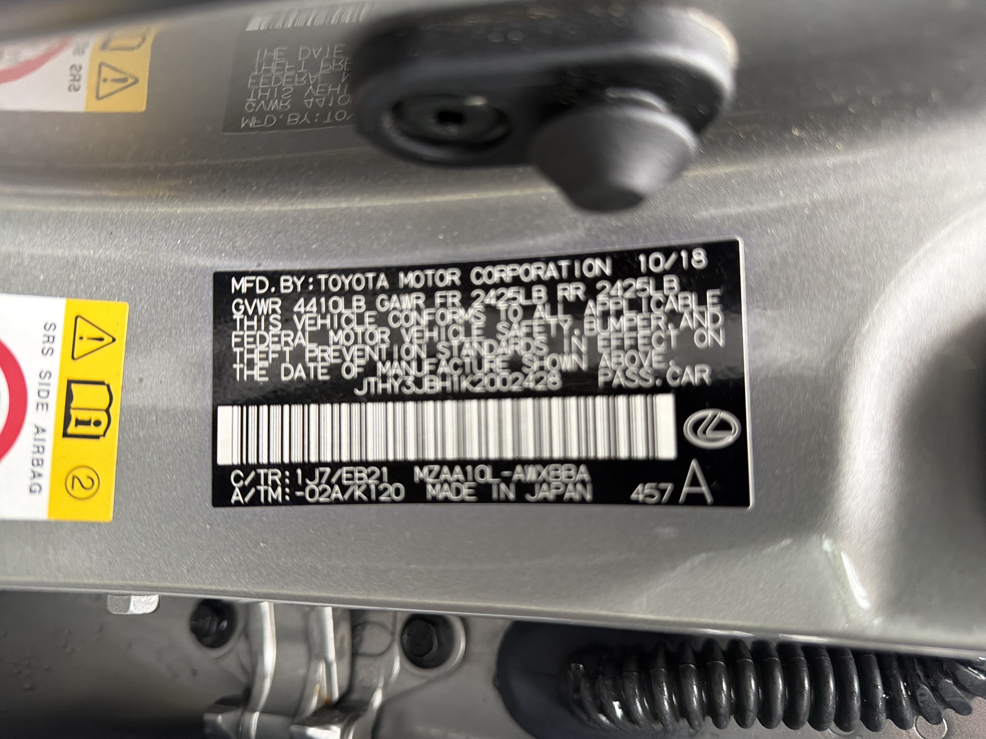 Used 2019 Lexus UX 200 F Sport w/ F Sport Premium Package FWD image 48