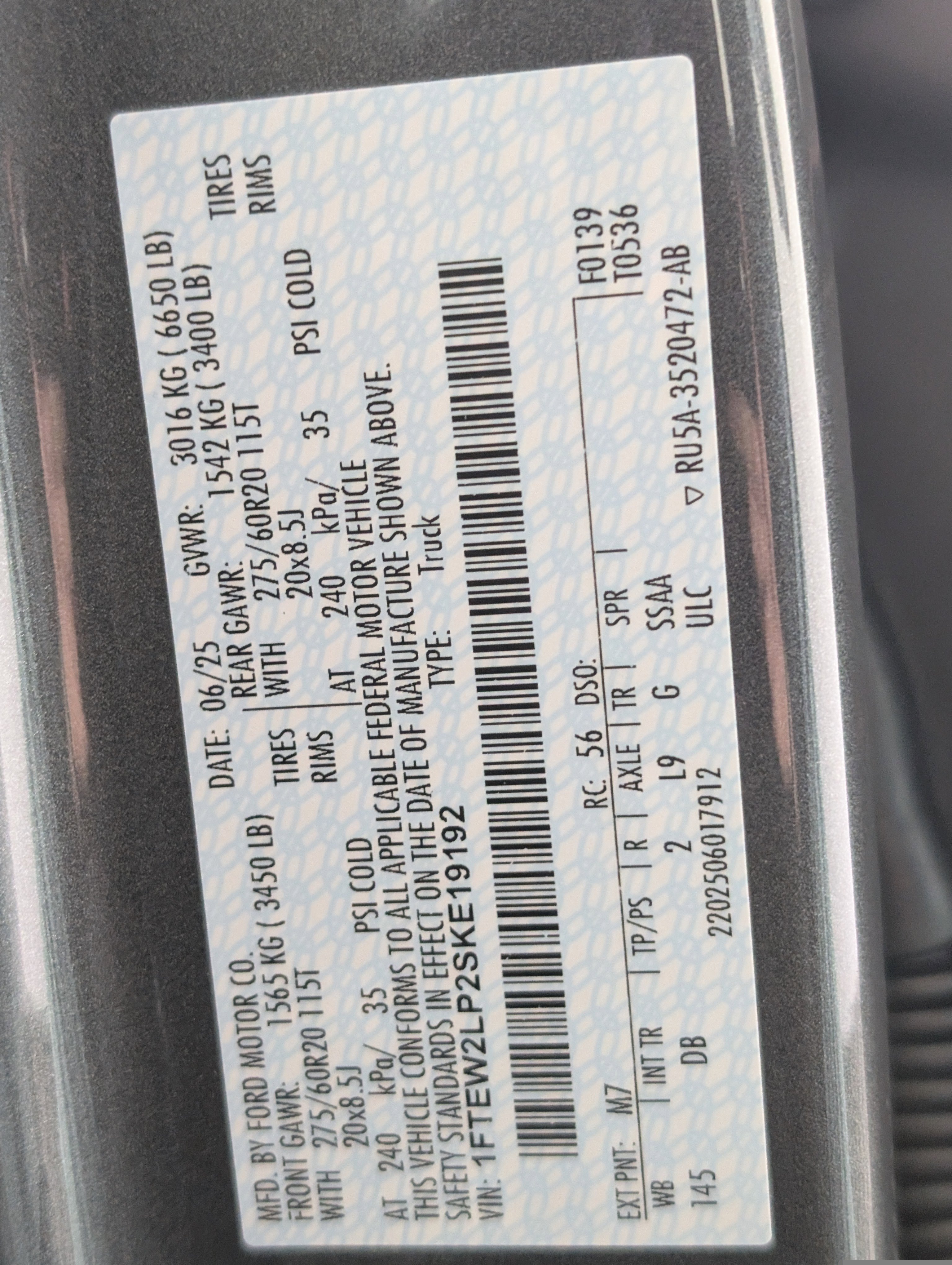 Used 2025 Ford F150 STX w/ STX Black Appearance Package image 19