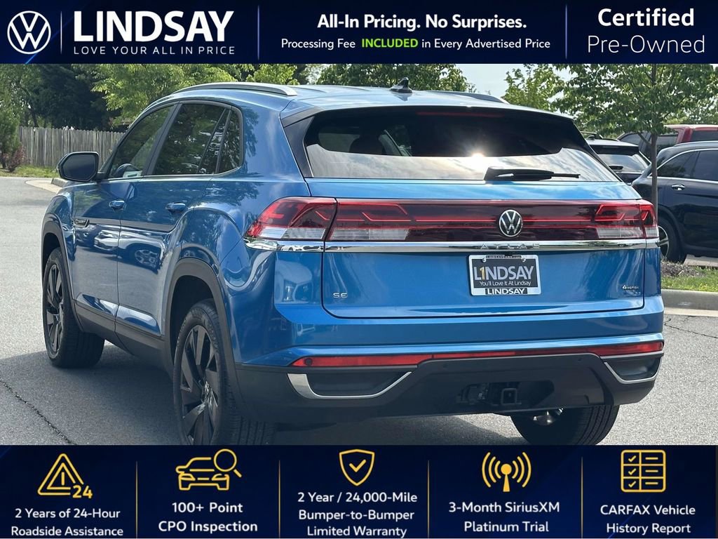Certified 2024 Volkswagen Atlas Cross Sport SE w/ Black Wheel Package AWD/4WD image 5
