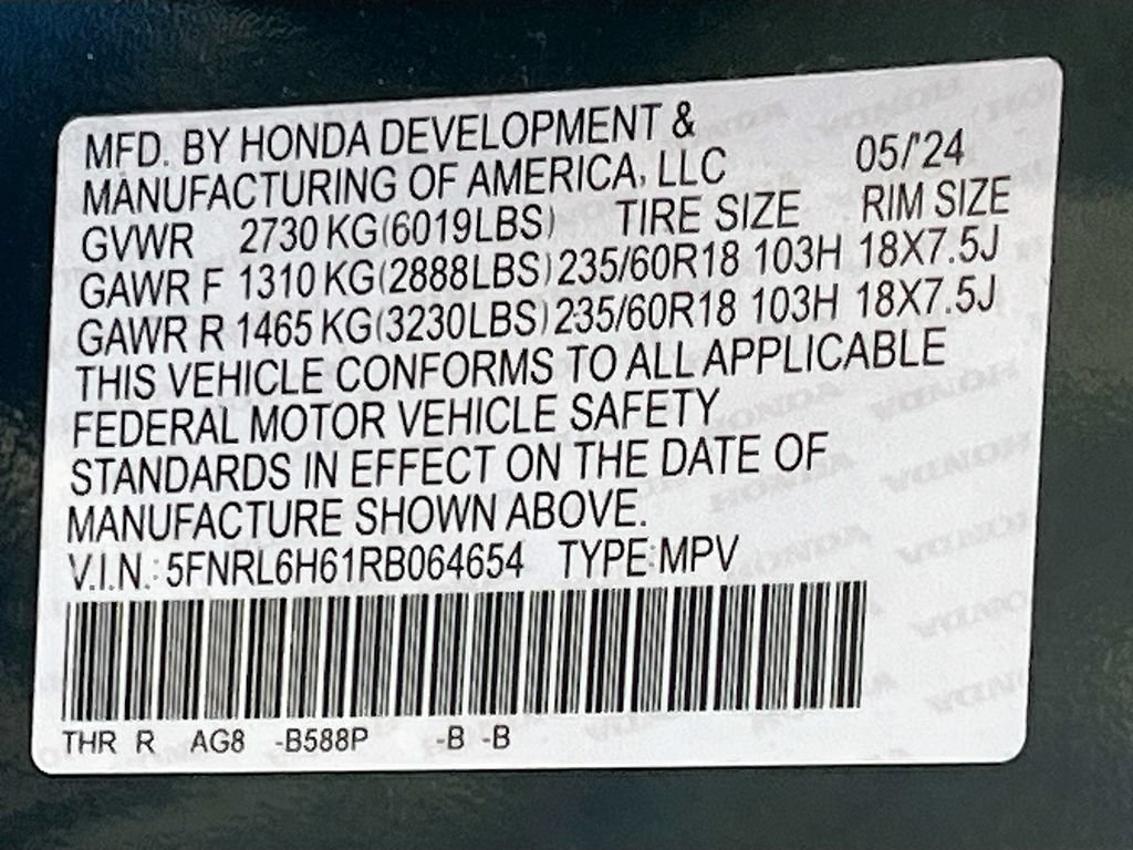 Used 2024 Honda Odyssey EX-L image 33