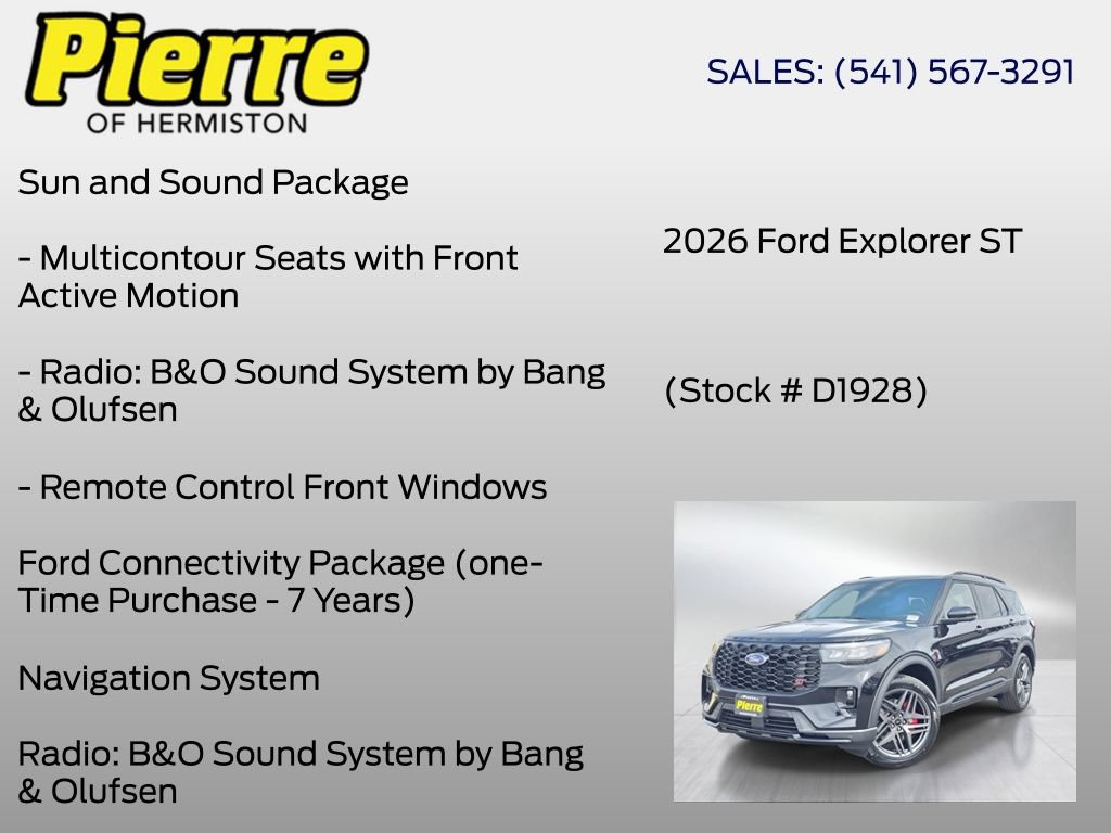 New 2026 Ford Explorer ST w/ Sun And Sound Package AWD/4WD image 12