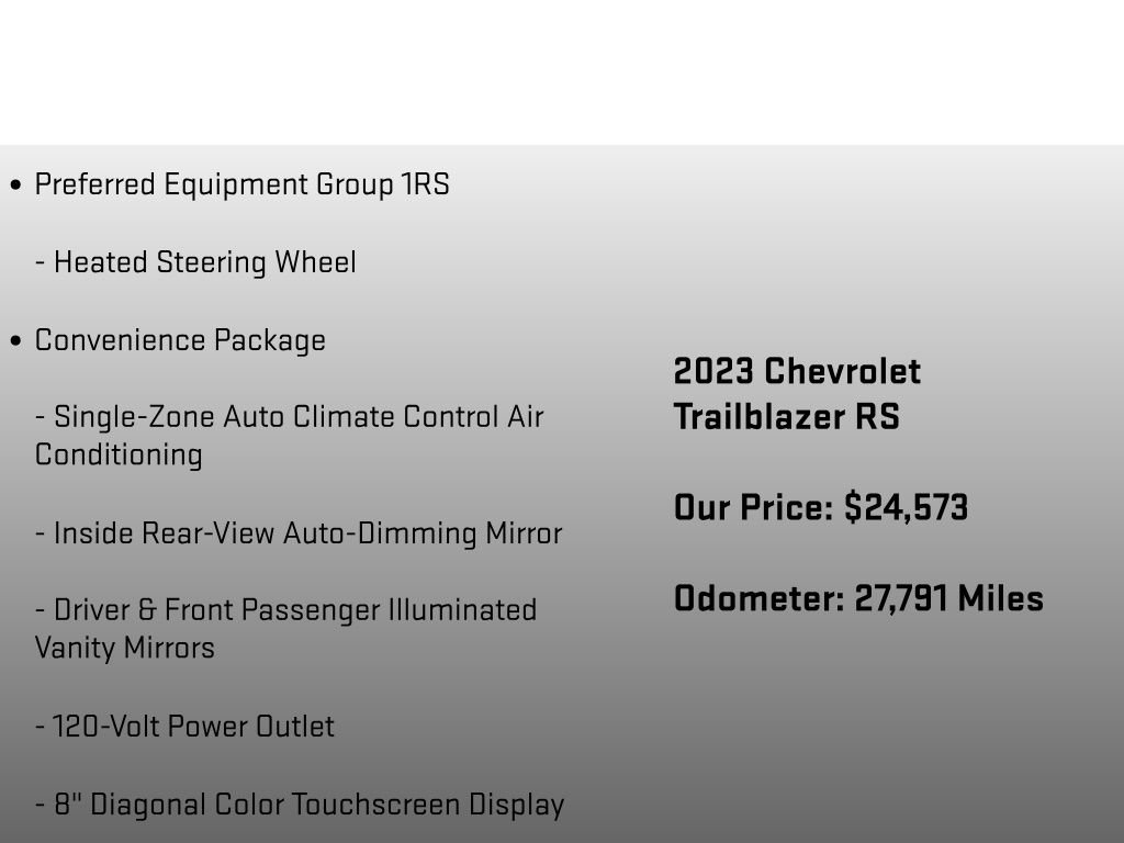 Used 2023 Chevrolet TrailBlazer RS w/ Convenience Package image 6