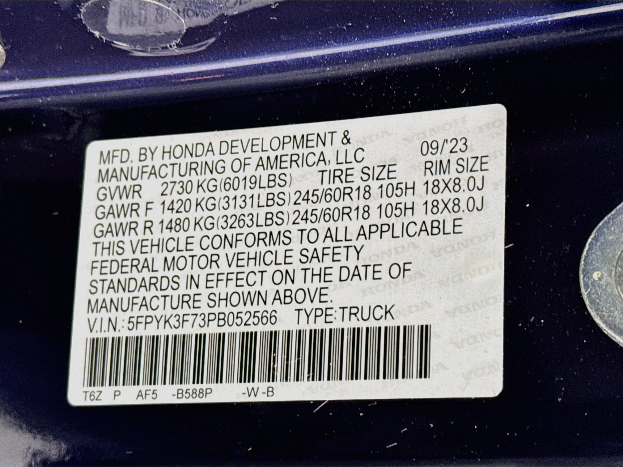 Certified 2023 Honda Ridgeline RTL-E image 32