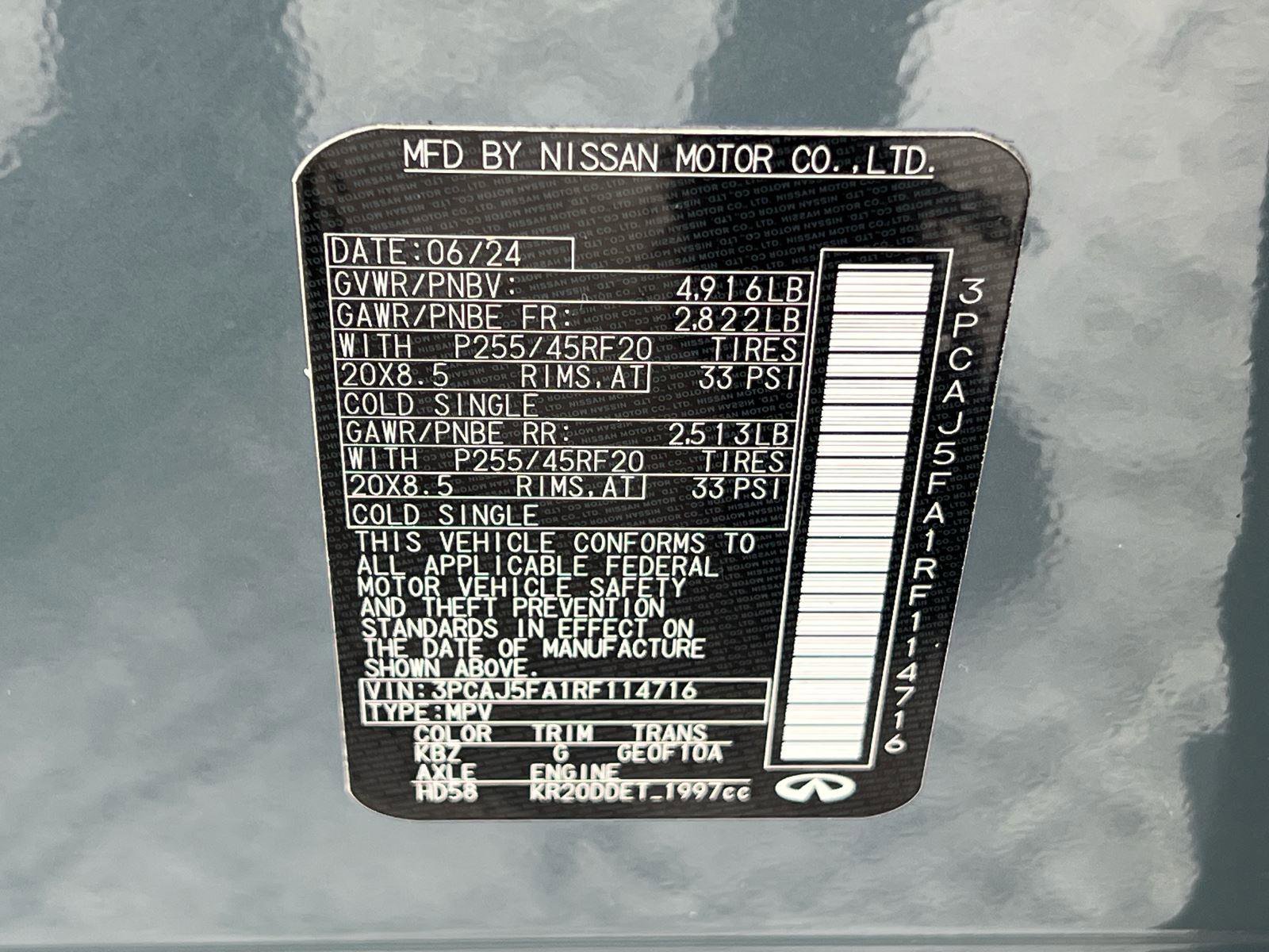 Used 2024 INFINITI QX50 Sport image 35