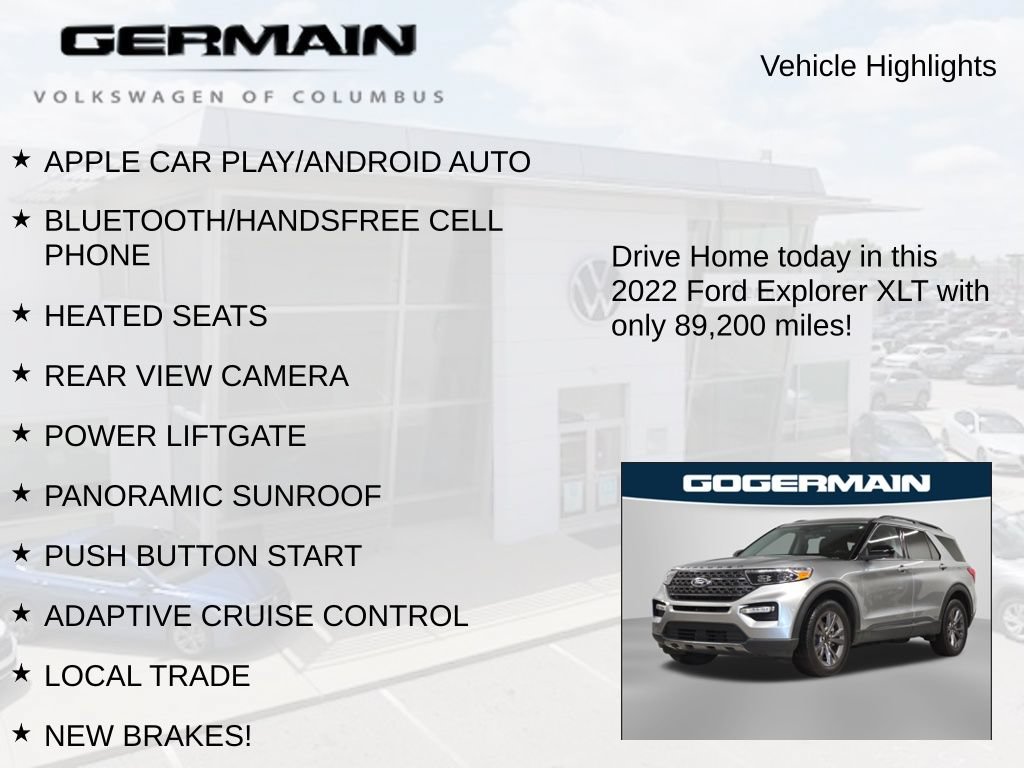 Used 2022 Ford Explorer XLT w/ Equipment Group 202A AWD/4WD image 6