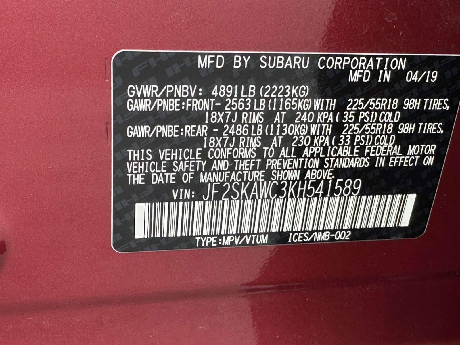 Used 2019 Subaru Forester Touring w/ Popular Package #3 AWD/4WD image 30
