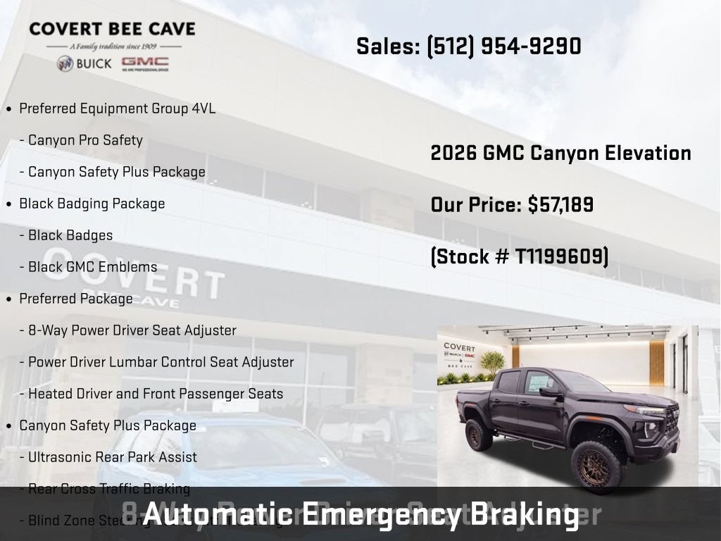 New 2026 GMC Canyon Elevation w/ Convenience Package AWD/4WD image 10