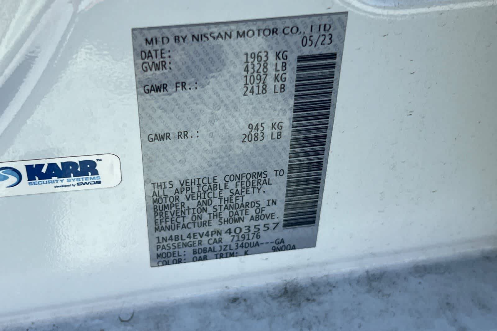 Certified 2023 Nissan Altima 2.5 SL FWD image 28