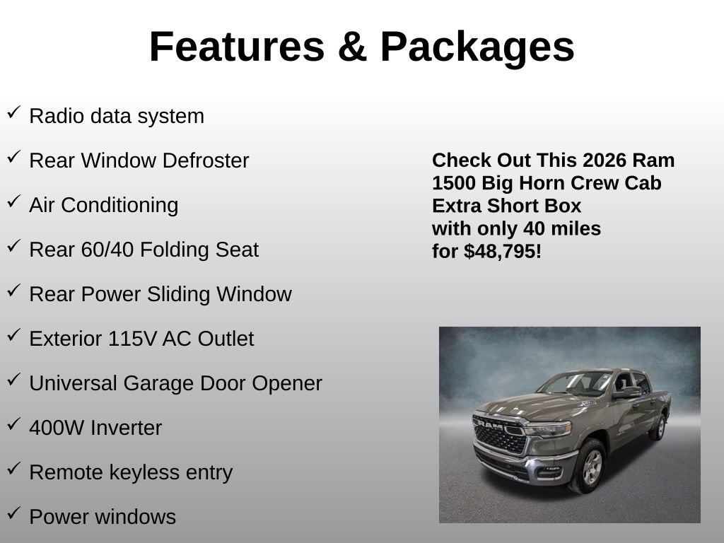 Used 2026 RAM 1500 Big Horn AWD/4WD image 8