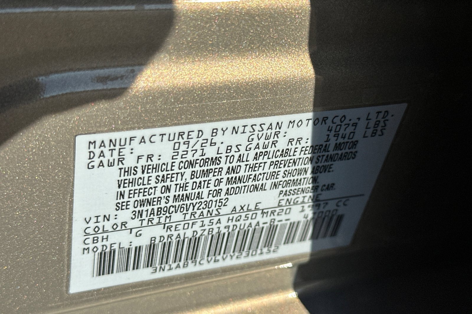 New 2027 Nissan Sentra SV FWD image 32