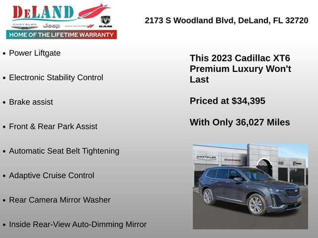 Used 2023 Cadillac XT6 Premium Luxury w/ Technology Package image 30