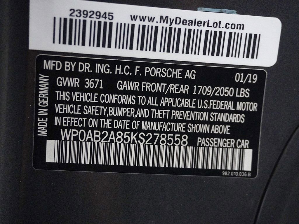 Used 2019 Porsche 718 Cayman S image 56