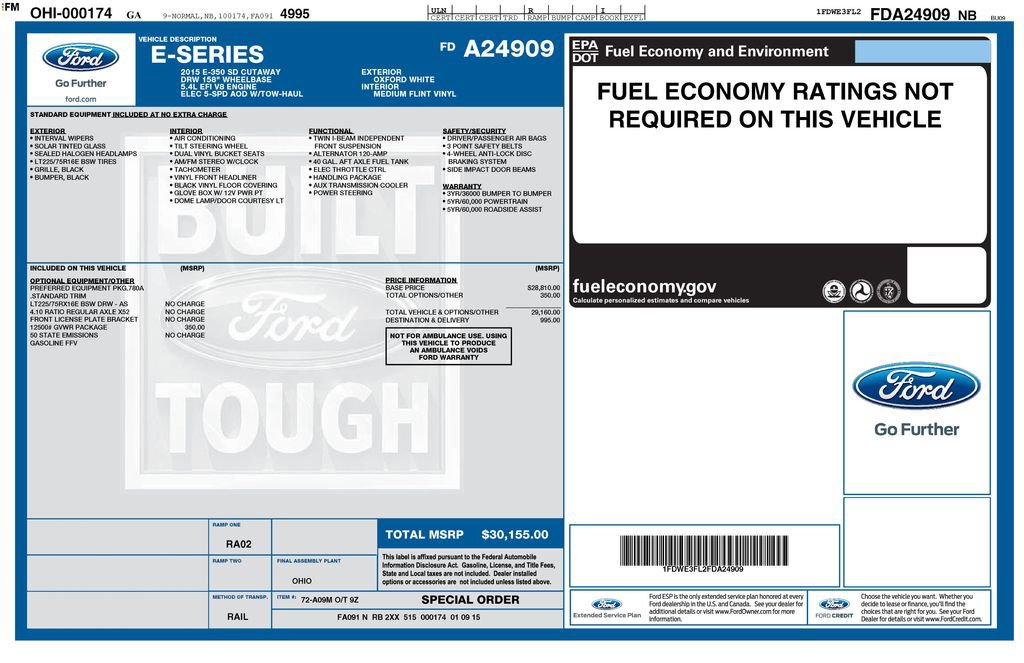 Used 2015 Ford E-350 and Econoline 350 Super Duty image 37