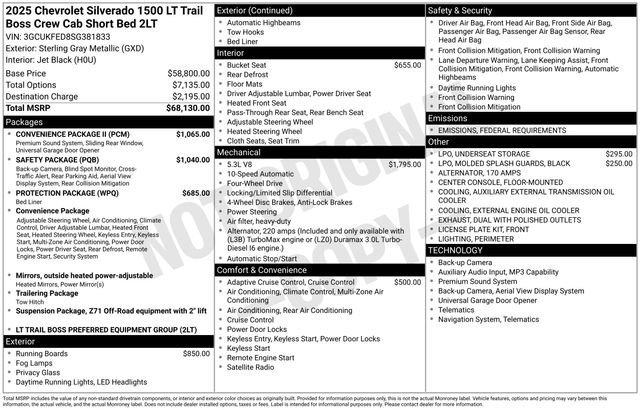 Used 2025 Chevrolet Silverado 1500 LT Trail Boss w/ Convenience Package II image 40