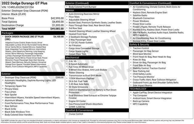 Used 2022 Dodge Durango GT image 6