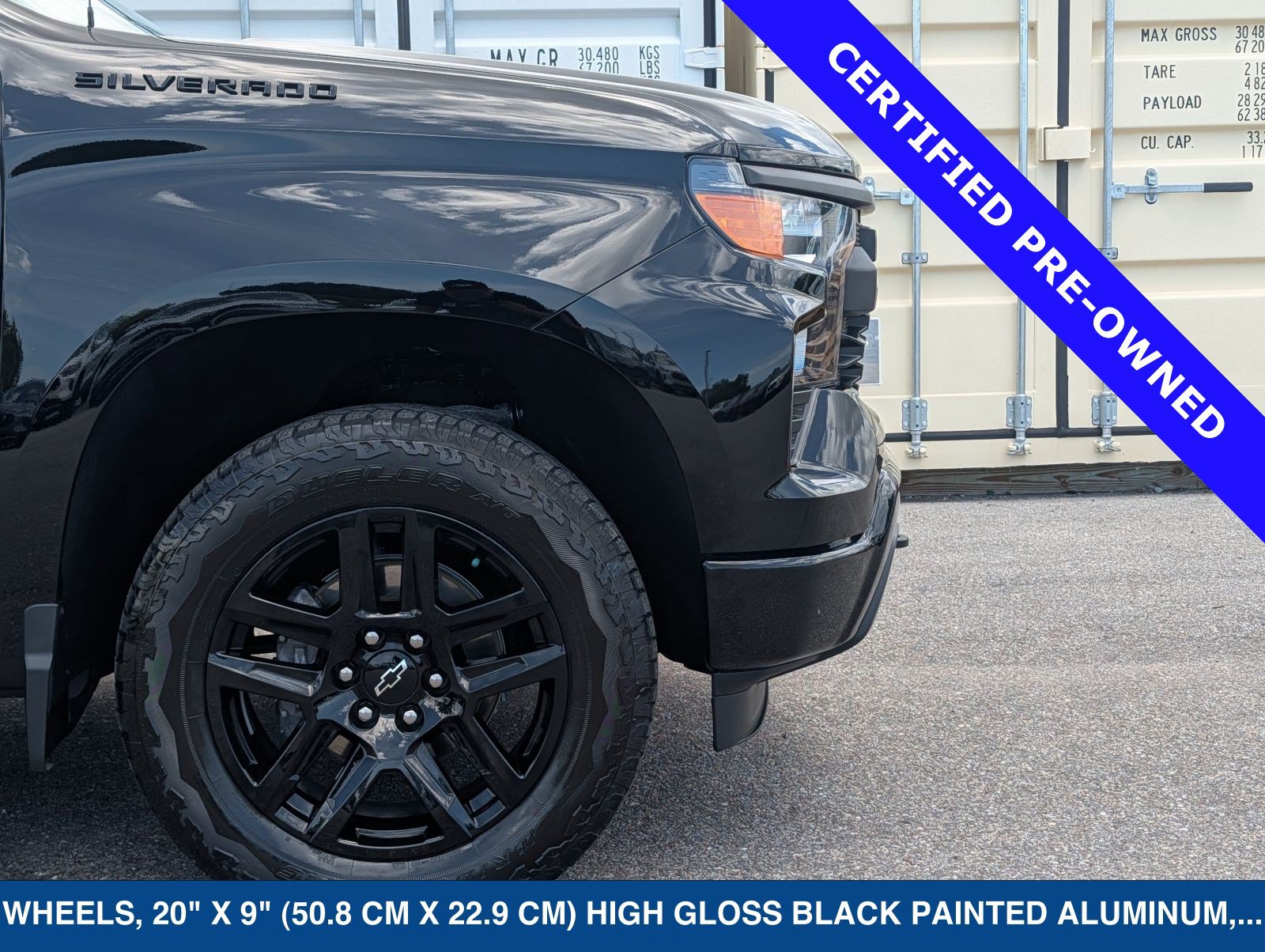 Used 2024 Chevrolet Silverado 1500 Custom w/ Turbomax Blackout Package AWD/4WD image 12