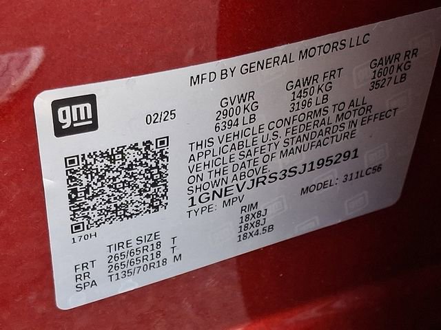 Certified 2025 Chevrolet Traverse Z71 w/ Driver Confidence Package image 25