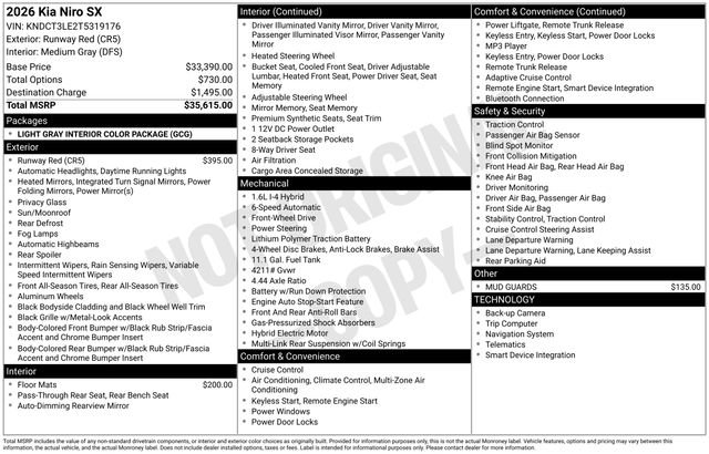 New 2026 Kia Niro SX image 4
